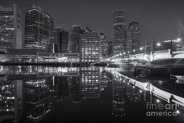 Massachusetts Wall Art featuring the photograph Boston Fort Point Channel Morning Twilight II by Clarence Holmes