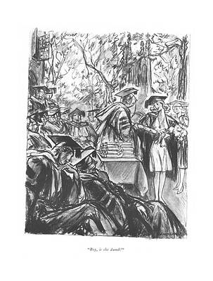 Brain Drawing - Boy, Is She Dumb! by Wallace Morgan