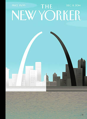 Stylized New Yorker Cover Skyline Wall Art