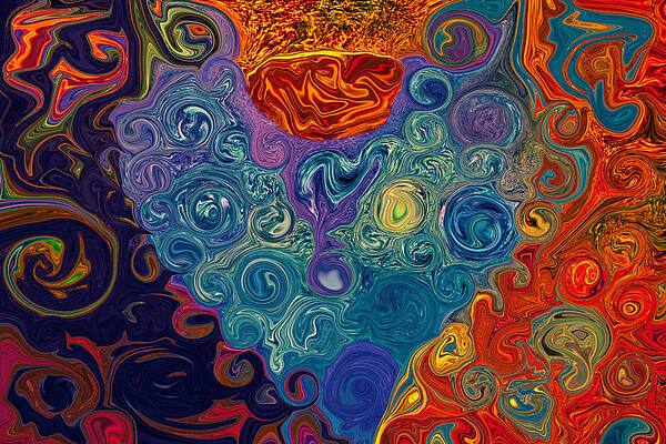 Wall Art featuring the painting Broken Heart by Omaste Witkowski