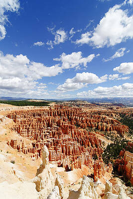 Textured Photograph - Bryce Canyon Amphiteater - Bryce Canyon National Park by Darin Volpe