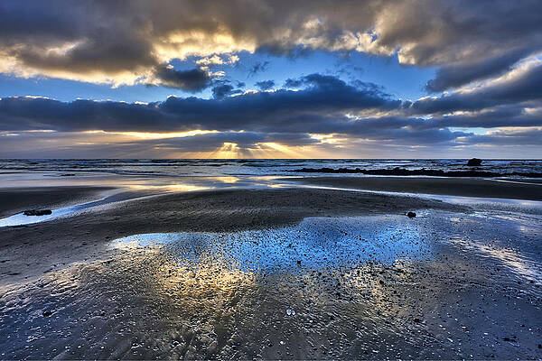 Sea Photograph - Bue Sky Reflections by Beth Sargent