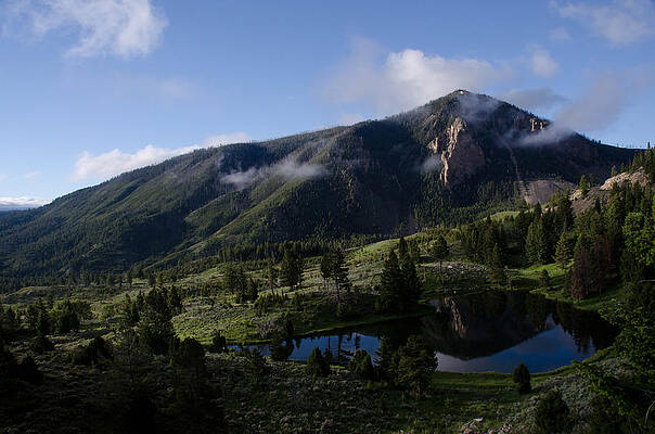 Wall Art featuring the photograph Bunsen Peak Reflection by Gary Wightman