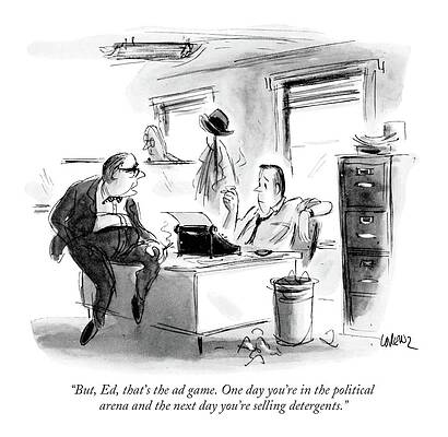 Setting Drawing - That's The Ad Game by Lee Lorenz