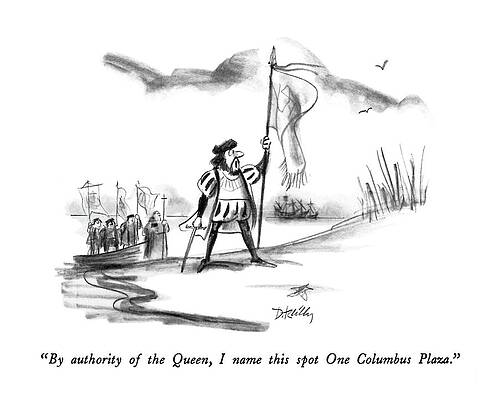 History Wall Art featuring the drawing By Authority Of The Queen by Donald Reilly