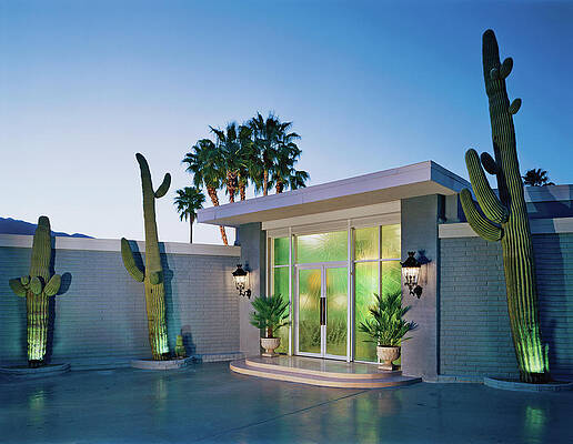 Modern Desert Oasis Entryway Photograph