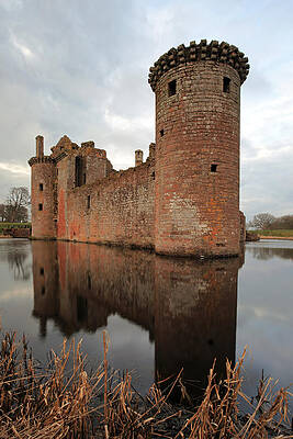 Wall Art featuring the photograph Caelaverock Castle by Grant Glendinning