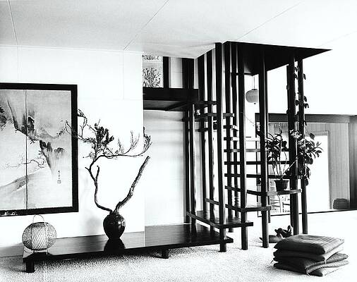 Staircase Photograph - Cage Staircase Designed By Damon Giffard by Pedro E. Guerrero