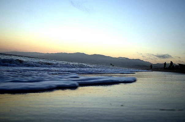 Water Wall Art featuring the photograph California Sunset by La Dolce Vita