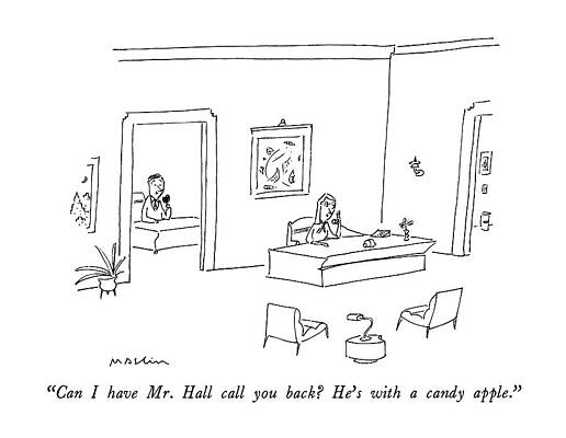 Background Drawing - Can I Have Mr. Hall Call You Back?  He's by Michael Maslin