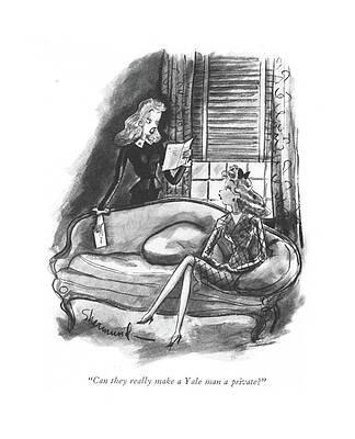 Two Women Discussing a Letter Wall Art