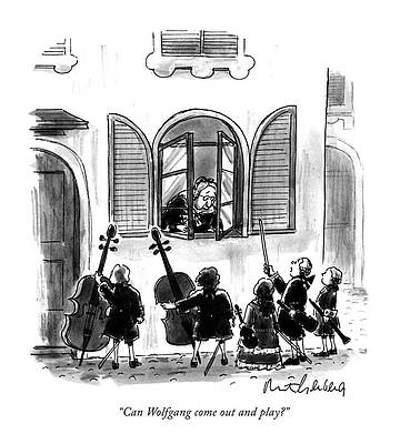 Young Musicians at Wolfgang's Window Wall Art