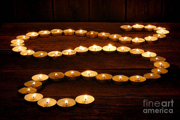 Wall Art featuring the photograph Candle Path by Olivier Le Queinec