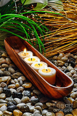 Wall Art featuring the photograph Candles Jungle by Olivier Le Queinec