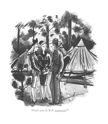 Attractive Drawing - Can't You Do K.p. Tomorrow? by Barbara Shermund