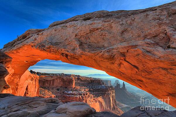 Wall Art featuring the photograph Canyonlands Mesa Arch by Adam Jewell