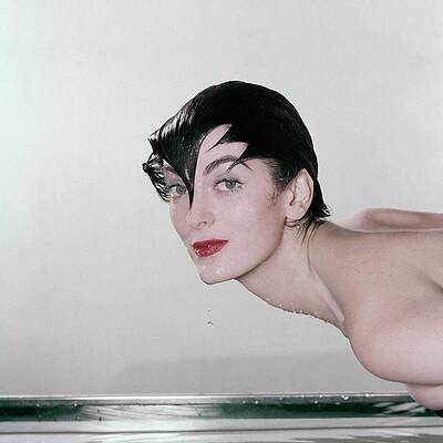 Woman with Wet Hair in Water Photograph