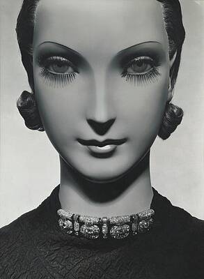 Wall Art featuring the photograph Cartier Jewelry On A Mannequin by George Hoyningen-Huene