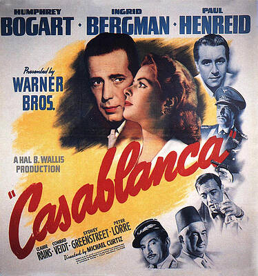 Casablanca Movie Poster Digital Art