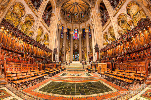 Wall Art featuring the photograph Cathedral Of Saint John The Divine I by Clarence Holmes