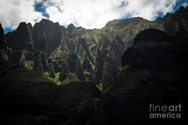 Wall Art featuring the photograph Cathedrals Na Pali Coast by Blake Webster