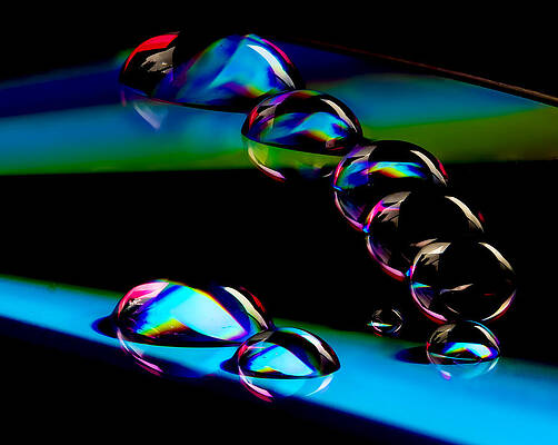 Abstract Photograph - CD Lineup by Jean Noren