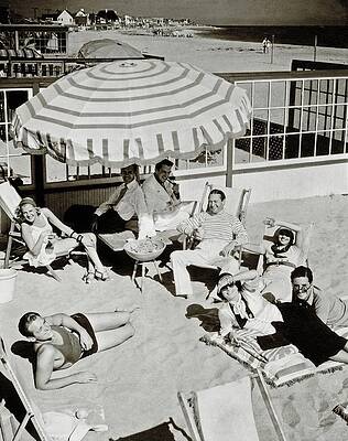 Vintage Beach Gathering Photograph