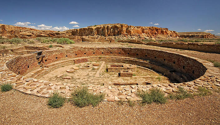 Sacred Wall Art featuring the photograph Chaco Kiva by Ghostwinds Photography