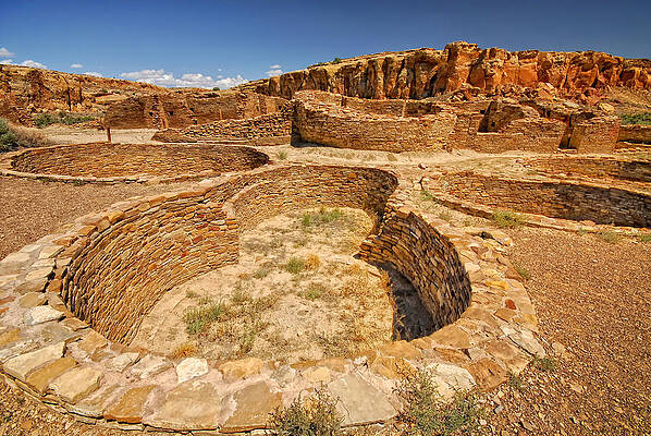 Sacred Wall Art featuring the photograph Chaco Kiva II by Ghostwinds Photography