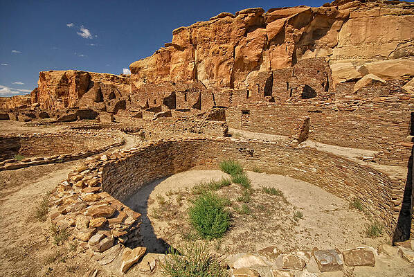 Sacred Wall Art featuring the photograph Chaco Kiva V by Ghostwinds Photography