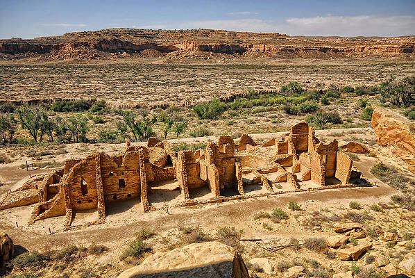 Sacred Wall Art featuring the photograph Chaco Mesa Overlook by Ghostwinds Photography