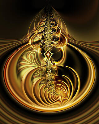 Modern Wall Art featuring the digital art Chakra by Vic Eberly