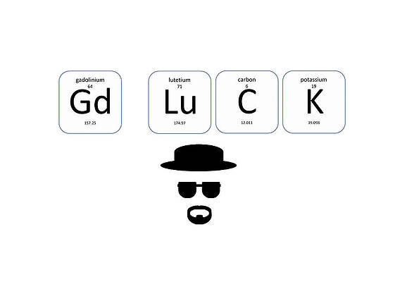 White Photograph - Chemistry - Good Luck by Richard Reeve