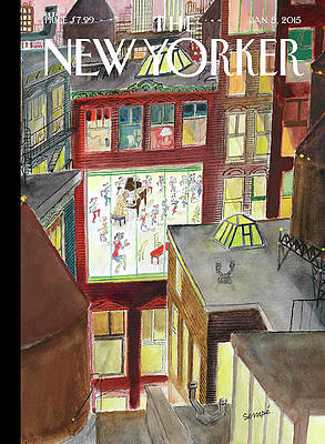 Lively City Rooftop View Painting