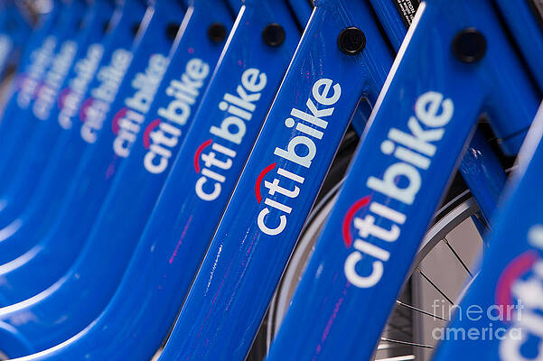 Wall Art featuring the photograph Citi Bike Bicycles III by Clarence Holmes