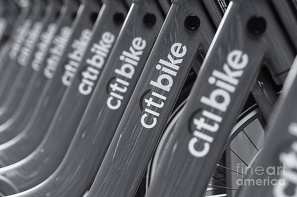 Wall Art featuring the photograph Citi Bike Bicycles IV by Clarence Holmes