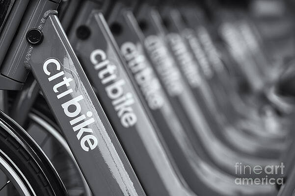 Wall Art featuring the photograph Citi Bike Bicycles VI by Clarence Holmes
