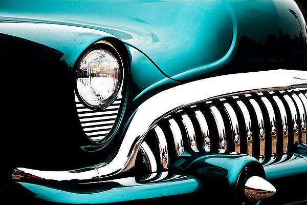 Wall Art featuring the photograph Classic Turquoise Buick by Joann Copeland-Paul