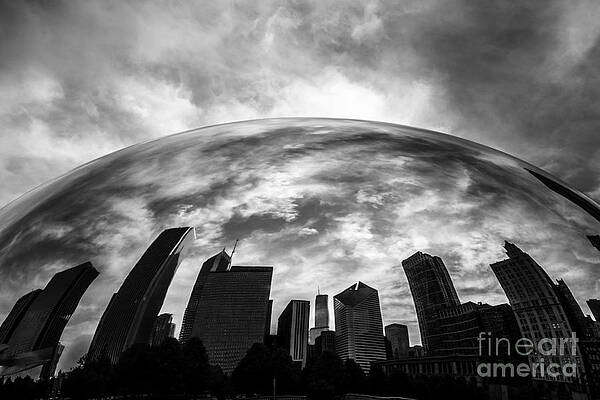 Illinois Wall Art featuring the photograph Cloud Gate Chicago Bean by Paul Velgos