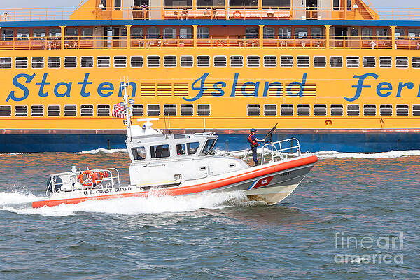 Wall Art featuring the photograph Coast Guard Response Boat-Medium I by Clarence Holmes