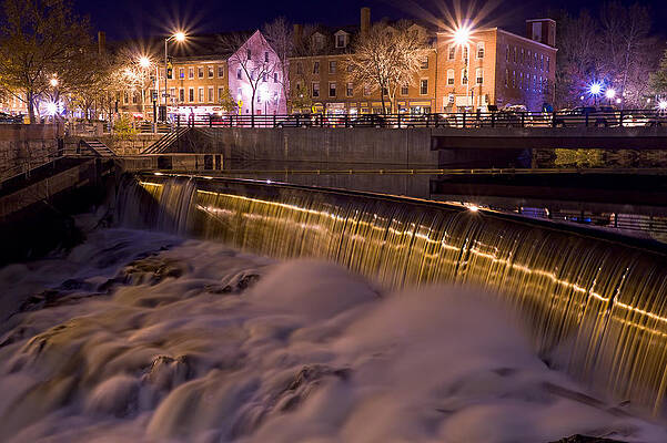 Photograph - Cocheco River Falls Dover NH by Jeff Sinon
