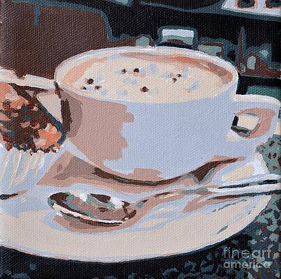 Painting - Coffee And Cupcake by Laura Toth