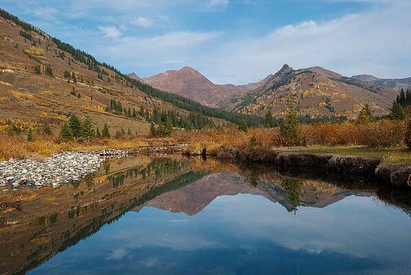Colorado Photograph - Colorado Autumn Mountain Landscape by Cascade Colors