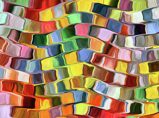 Wall Art featuring the digital art Colorful Abstract Background by Grigoriosmoraitis