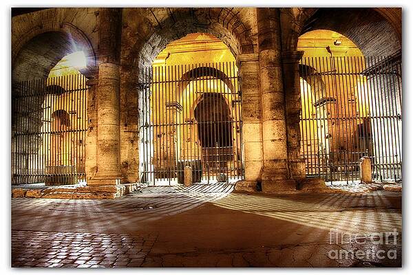 Sky Wall Art featuring the photograph Colosseum Lights by Stefano Senise
