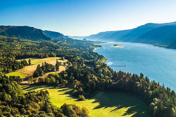 Nature Wall Art featuring the photograph Columbia River Gorge - River Overlook Photograph by Duane Miller