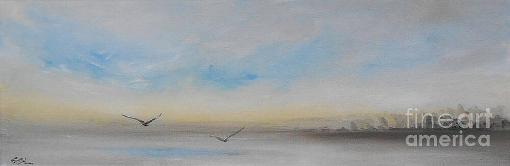Sea Painting - Come Fly With Me 2 by Jane See