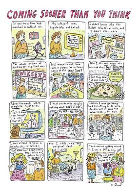 Teen Wall Art featuring the drawing Coming Sooner Than You Think by Roz Chast