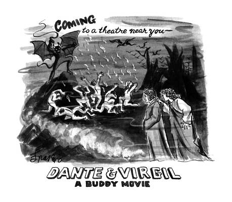 Near Wall Art featuring the drawing Coming To A Theater Near You~
Dante & Virgil
A by Edward Frascino