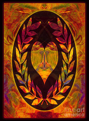 Painting - Commitment And Love Abstract Shapes Artwork by Omaste Witkowski